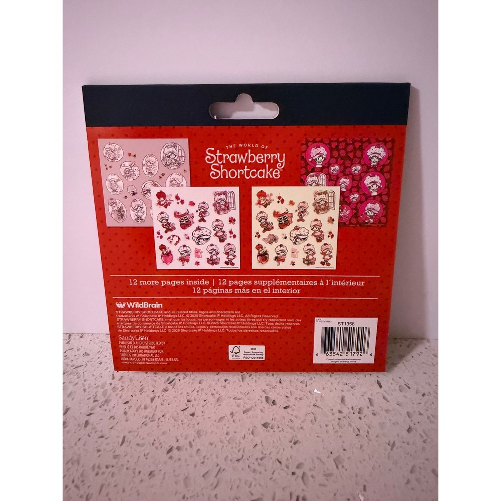 Strawberry Shortcake Stickerland 16 Page Pad 250+ Embellished Stickers SandyLion - Picture 2 of 12